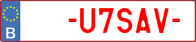 Trailer License Plate